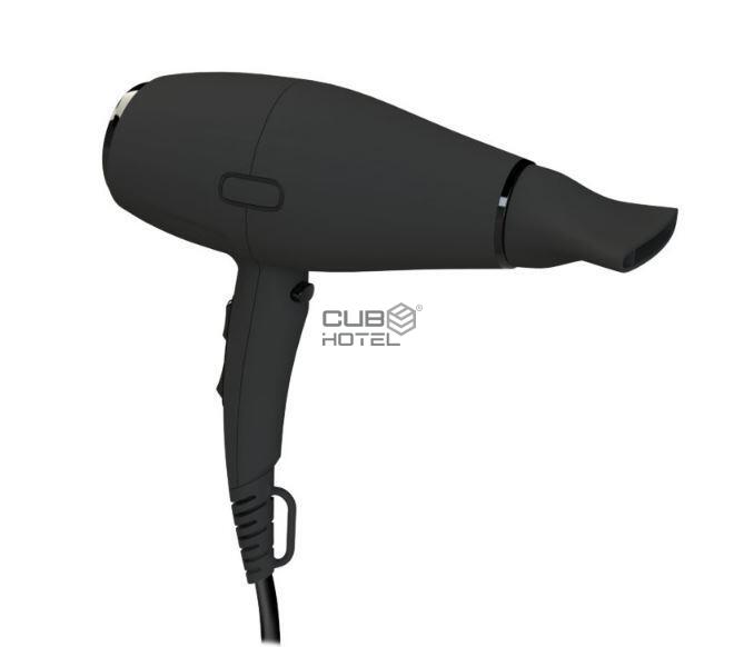 Secador de Cabelo tipo pistola Preto Mate 2000W 